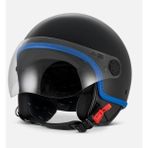 Vespa Kask Visor 4.0 Dec Mavi Siyah Special Edition - XL - Mavi - Siyah