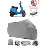 Vespa Sprint 150 Branda Gri Motosiket Brandası Motor Örtüsü Çadır Su Geçirmez Motosiklet Kılıfı Motor Brandası,lastikli,taşıma Torbalı - Arka Çanta UYUMSUZ