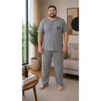 Vesperia Erkek Battal Boy Kısa Kol Pamuklu Pijama Takımı