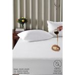Vessino Home Alez Fitted Beyaz Pamuklu Su Sıvı Geçirmez Yatak Koruyucu Tek Çift Kişilik Terletmeyen Yatak Alezi - 160 x 200 cm