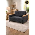 Vessino Home Elara Wellsoft Tekli Koltuk Örtüsü Iskandinav Tarzı Desenli, Yumuşak ve Sıcak Kanepe Örtüsü - Antrasit - 100 x 215 cm