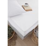 Vessino Home Micro Su Sıvı Geçirmez Alez Fitted Full Kenar Terletmeyen Tek ve Çift Kişilik Beyaz Yatak Koruyucu - 90 x 190 cm