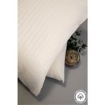 Vessino Home Milano Series 2’li Pamuk Saten Otel Yastık Kılıfı 50X70 – 82 Tel Çizgili Lüks Otel Tipi Yastık Kılıfı - Bej - 50 x 70
