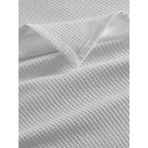 Vessino Home Pike Çift Kişilik Waffle Desenli Yatak Örtüsü Otel Tipi Lü x Pike - Beyaz - TEK KİŞİLİK 160X230