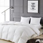 Vessino Home Tek Kişilik Yorgan Silikon Dolgu Elyaf Microfiber Yüzey Beyaz Termal 155X215 Diamant Serisi - 155 x 215 cm