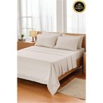 VESSİNOHOME %100 PamukSaten Çizgili Nevresim Takımı ÇiftKişilik Lastikli Çarşaflı (200x220 Nevresim)