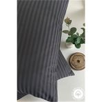 VESSİNOHOME Milano Series 2’li Pamuk Saten Otel Yastık Kılıfı 50x70 – 82 Tel Çizgili Lüks Otel Tip Yastık Kılıfı
