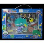 Vest BES0006 Dinozor Desenli Şeffaf Kapaklı 3 Bölmeli 710 ml Çelik Beslenme Kabı