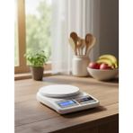Vesta Concept Hassas Elektronik Mutfak Terazisi – 1 gr x 10 kg Kapasiteli – Dijital Ekran, Dara Fonksiyonlu Tartı - Beyaz