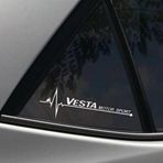 Vesta Yan Cam Sticker Oto Kapı Çıkartma Tuning oto 20 cm x 7 cm yazı 266