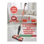 VestareX (GARANTİLİ)Mandallı sprey mop 1 yedekli su püskürtmeli yer duvar fayans yüzey cam sprey mandallı Mop
