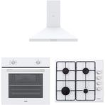 Vestel AF 4661 YB - AO 6004 YB DG - AD 60030 B Beyaz 3'lü Ankastre Set