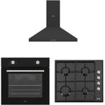 Vestel AF 4661 YS - AO 6004 YS DG - AD 60030 S Siyah 3'lü Ankastre Set