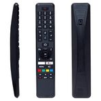 VESTEL Android Smart LED Tv için RC 43161 Beyaz Play Tuşlu Mikrofonlu Ses Komutlu LCD LED TV Kumandası (HRM1857)