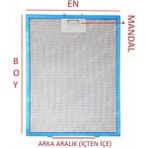 Vestel Aspiratör & Davlumbaz Alüminyum Yağ Filtresi 262X253 mm Yıkanabilir Özellikli