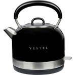 Vestel C / F Retro Su Isıtıcı Siyah 2400 W Retro 2 Yıl 220 - 240 V 1 - 2 L Resmi Distribütör Garantili Pas - Almond Cream