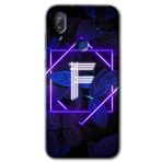 Vestel E5 Dark Neon Yaprak F Harfi Baskılı Uyumlu Silikon Kılıf