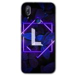 Vestel E5 Dark Neon Yaprak L Harfi Baskılı Uyumlu Silikon Kılıf