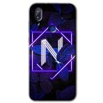 Vestel E5 Dark Neon Yaprak N Harfi Baskılı Uyumlu Silikon Kılıf