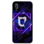Vestel E5 Dark Neon Yaprak U Harfi Baskılı Uyumlu Silikon Kılıf