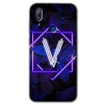 Vestel E5 Dark Neon Yaprak V Harfi Baskılı Uyumlu Silikon Kılıf