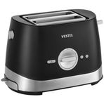 Vestel Keyif E2001 870 W 7 Programlı 2 Dilim Hazneli Ekmek Kızartma Makinesi Siyah