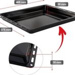 Vestel Regal Finlux Uyumlu Emaye Fırın Tepsisi - Yapışmaz, Çizilmez - 465 x 375MM