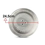 Vestel Regal Mikrodalga Fırın Cam Tabak Tepsi Döner Tabla Tırnaklı 24,5cm 245MM V42055622