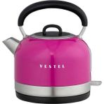 Vestel Retro Pembe 2200 W 1.7 lt Çelik Kettle