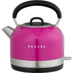 Vestel Şık Pembe Retro Su Isıtıcı, Pratik ve Modern Tasarım