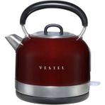 Vestel Şık Retro Bordo Su Isıtıcısı, Pratik ve Güzel Tasarım