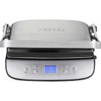 Vestel Şölen T3500 2000 W Güçlü Dijital Inox Tost Makinesi Çıkarılabilir Teflon Plakalarla - Gri