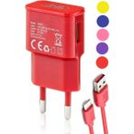 Vestel Venus V3 5580 5020 5040 5570 V4 V5 V6 Şarj Aleti Micro Usb 2.2A Sbzr-Kırmızı