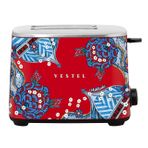 Vestel x Aslı Filinta Retro Kırmızı Çini Ekmek Kızartma Makinesi