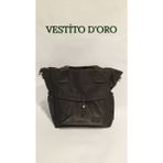 Vestito Doro Multi Fonksiyonel Kanvas/kumaş Tote Çanta - Vestito D'oro - Siyah