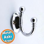 Vestiyer Dolap Askılık Askılığı Duvar Banyo Mutfak Elbise Kıyafet Çanta Askısı Askı Gümüş