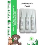 vet advice Kedi Köpek Iç Dış Deri Tüy Bakım Damlası 3'lü Paket %100 Bitkisel Içerik