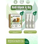 vet advice Kedi Köpek Iç Dış Tüy Ve Deri Bakım Damla Tablet 2'li Avantajlı Paket %100 Bitkisel Içerik (PARAZİT)