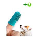 Vet Advice Kedi Köpek Silikon Parmak Diş Kaşıyıcı Dil Temizleyici Diş Fırçası Yeşil - Adet