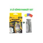 vet advice Kedi Parazit Tüy Bakım Bitkisel 3'lü Set %100 Etki ( Tasma,damla,tarak)