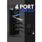Vetech 3.0 USB Çoğaltıcı 4 Port Yüksek Hızlı USB Hub Çoklayıcı Laptop / Notebook / Pc Uyumlu