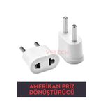 Vetech Amerikan Priz Dönüştürücü Amerikan Tipi Standart Fiş Çevirici