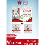 Vetıxır Kedi Bitkisel İç-Dış Anti Parazit Ense Bitkisel Damla Seti - 5 Damla 2 Tablet