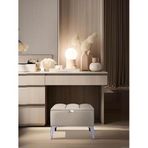 Vetra Mini Silver Royal Sandıklı Dekoratif Puf
