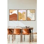 Vetro Design Bohemian Ahşap Çerçeveli Tablo Set (40x50 cm)