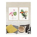 Vetro Design Doğa 21x30 cm Natural Çerçeveli Tablo Seti