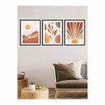 Vetro Design Doğa 30x40 cm Siyah Çerçeveli Tablo Seti