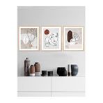 Vetro Design Minimal 40x50 cm Natural Çerçeveli Tablo