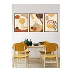 Vetro Design Sıcak Tonlar 21x30 cm Ceviz Çerçeveli Tablo
