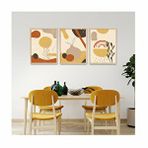 Vetro Design Sıcak Tonlar 40x50 cm Natural Çerçeveli Tablo